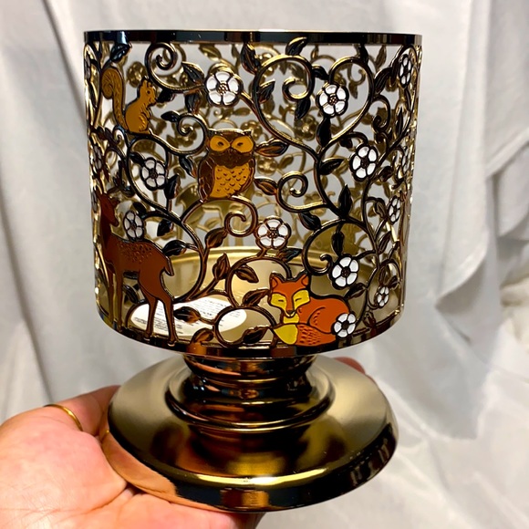 Bath & Body Works Accents Candle Holder Fall 22 Autumn 3wick Bath